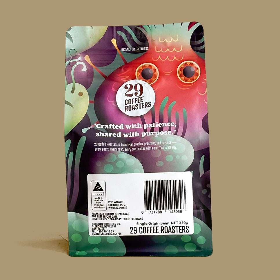 Single Origin Colombia La Riviera Nitro Caturra coffee with fruity watermelon and honeydew aroma